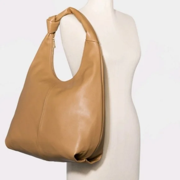 A NEW DAY Knotted Shoulder Bag in Caramel Purse - Picture 2 of 5